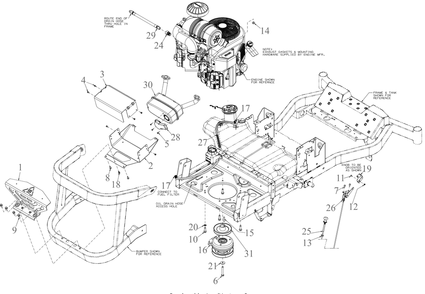Engine Accessories Diagram and Parts List for ZTX6-54KW (47RIAHA7010)(2022) Cub Cadet Lawn Tractor